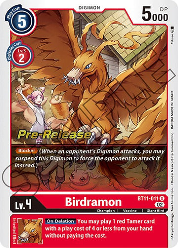 Birdramon [BT11-011] [Promociones previas al lanzamiento de la fase dimensional] 