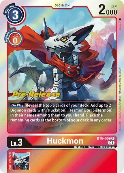 Huckmon [BT6-009] [Tarjetas de prelanzamiento de Double Diamond] 
