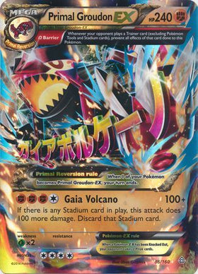 Groudon primigenio EX (86/160) (Tarjeta gigante) [XY: Primal Clash] 
