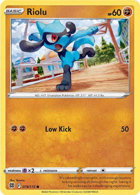 Riolu (078/172) [Espada y escudo: estrellas brillantes] 