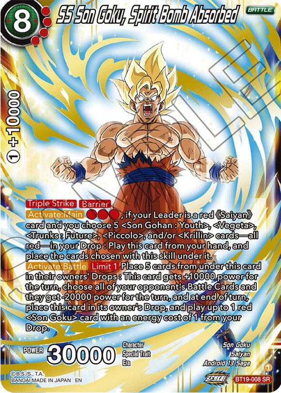 SS Son Goku, Bomba Espiritual Absorbida (BT19-008) [Ambición del Luchador] 