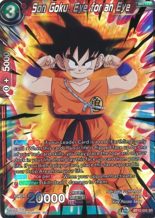 Son Goku, Ojo por Ojo (BT12-005) [Rejuvenecimiento Vicioso] 