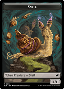 Snail // Thundertrap Trainer Double-Sided Token [Bloomburrow Tokens]-1