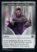 Liliana, the Last Hope Emblem // Spirit (002) Double-Sided Token [Double Masters 2022 Tokens]-1