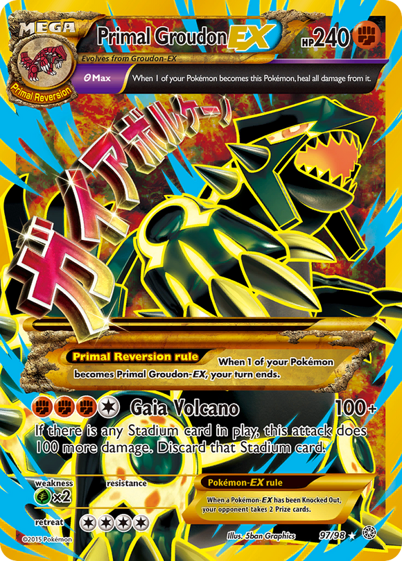 Groudon primigenio EX (97/98) [XY: Orígenes antiguos] 