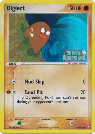 Diglett (50/100) (Estampado) [EX: Guardianes de cristal] 