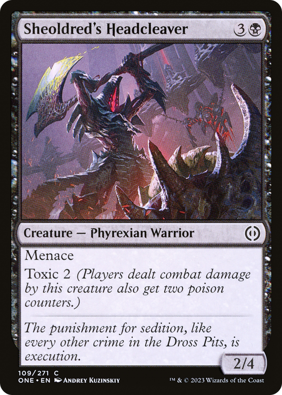 El hacha de cabeza de Sheoldred [Phyrexia: Todos serán uno] 