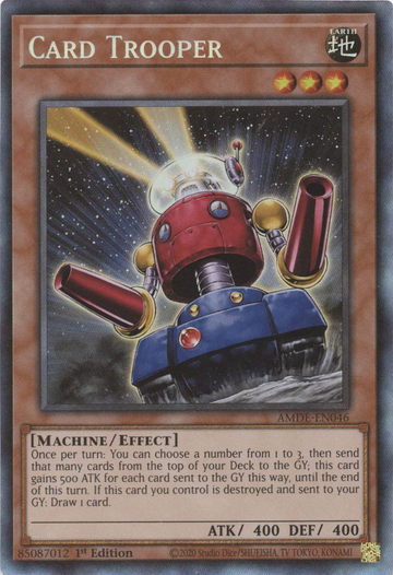 Card Trooper [AMDE-EN046] Raro de coleccionista 