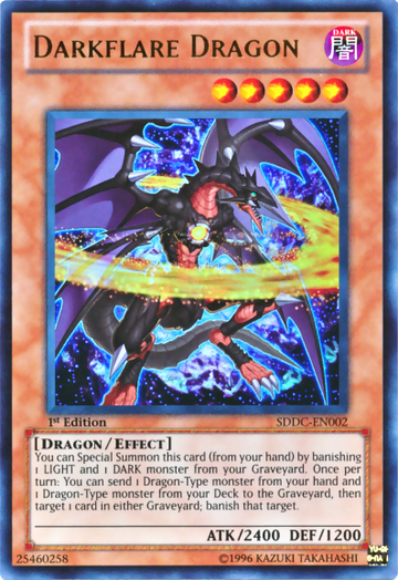 Dragón de Llamarada Oscura [SDDC-EN002] Ultra Raro 