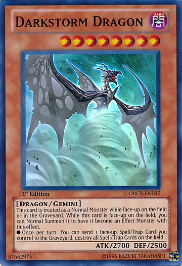 Dragón Tormenta Oscura [ORCS-EN037] Súper Raro 