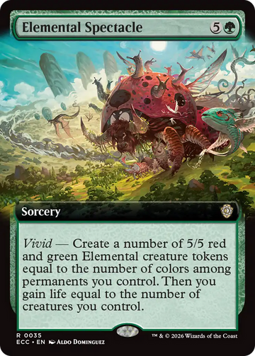 Elemental Spectacle (Extended Art) [Lorwyn Eclipsed Commander]
