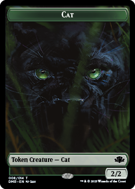 Zombie // Cat (008) Double-Sided Token [Dominaria Remastered Tokens] - 0