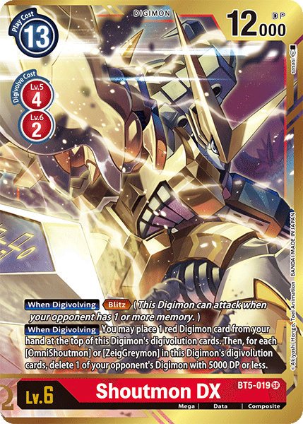 Shoutmon DX [BT5-019] (Arte alternativo) [Batalla de Omni] 