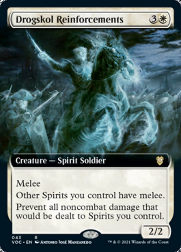 Refuerzos de Drogskol (ilustración ampliada) [Innistrad: Crimson Vow Commander] 