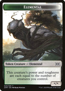 Clue // Elemental Double-Sided Token [Double Masters Tokens]-2