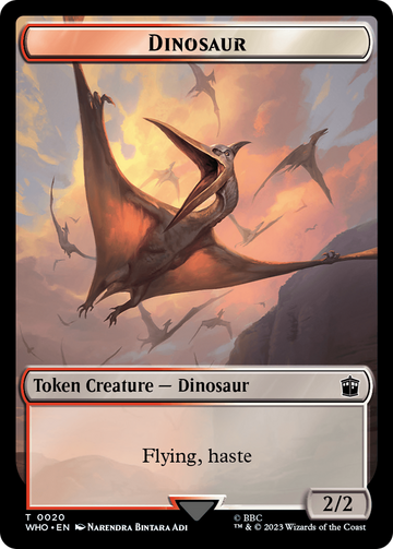 Alien // Dinosaur Double-Sided Token [Doctor Who Tokens] - 0