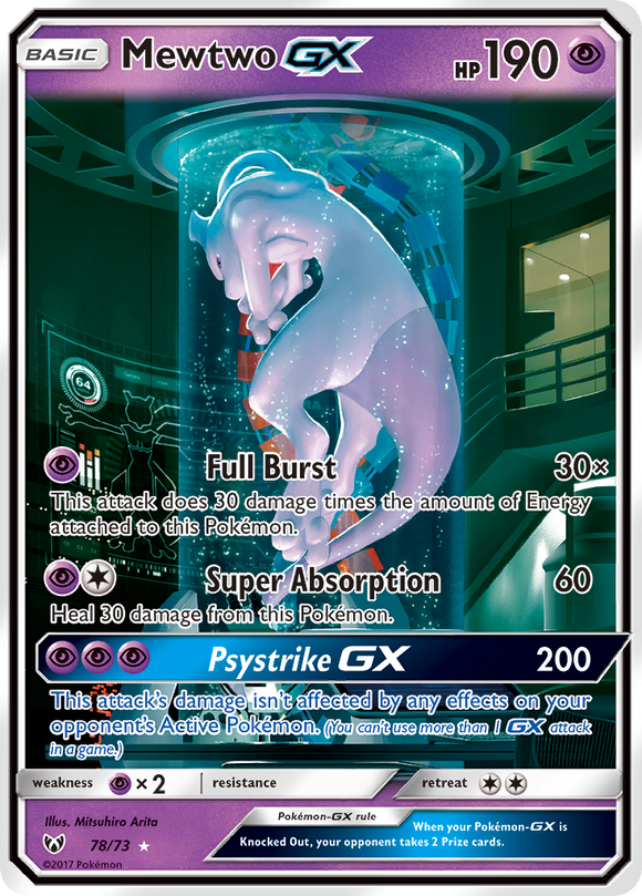 Mewtwo GX (78/73) [Sol y Luna: Leyendas brillantes] 