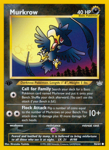 Murkrow (46/64) [Neo Revelation 1.ª edición] 