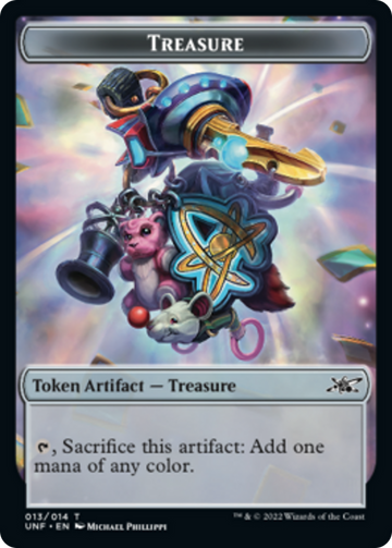 Clown Robot (003) // Treasure (013) Double-Sided Token [Unfinity Tokens] - 0