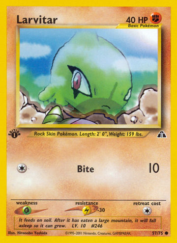 Larvitar (57/75) [Neo Discovery 1.ª edición] 