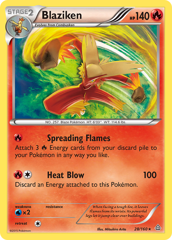 Blaziken (28/160) [XY: Choque primigenio] 
