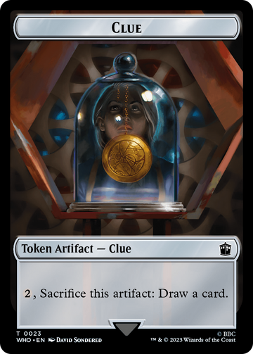 Dalek // Clue (0023) Double-Sided Token [Doctor Who Tokens] - 0