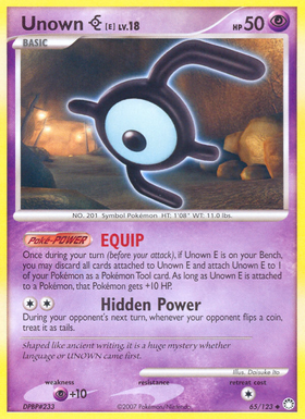 Unown E (65/123) [Diamante y Perla: Tesoros Misteriosos] 