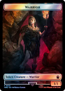 Warrior // Treasure (0060) Double-Sided Token (Surge Foil) [Doctor Who Tokens]-1