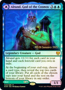 Alrund, God of the Cosmos // Hakka, Whispering Raven [Kaldheim Prerelease Promos]-1