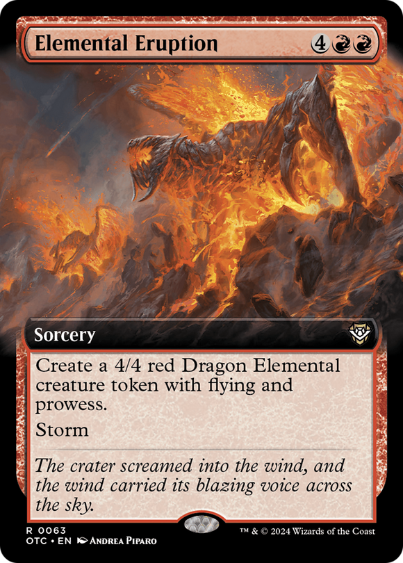 Erupción elemental (ilustración ampliada) [Comandante de los Forajidos de Thunder Junction] 
