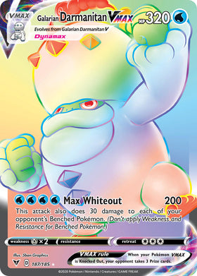 Darmanitan de Galar VMAX (187/185) [Espada y escudo: voltaje vívido] 