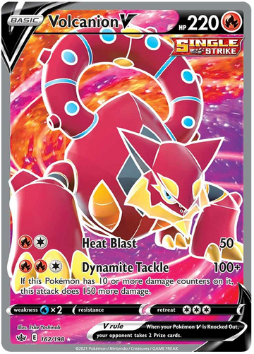 Volcanion V (162/198) [Espada y escudo: Reinado escalofriante] 