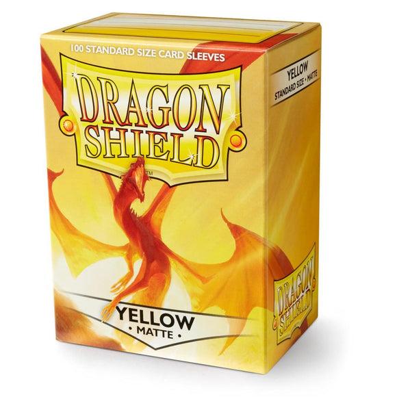 Dragon Shield: Fundas estándar de 100 ct - Amarillo (mate) 