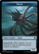 Steelburr Champion // Squid Double-Sided Token [Bloomburrow Commander Tokens]-2