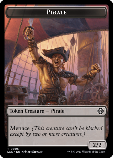 City's Blessing // Pirate (0005) Double-Sided Token [The Lost Caverns of Ixalan Commander Tokens] - 0