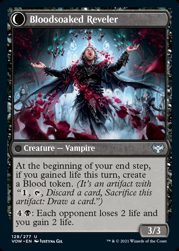 Buscador de sangre inquieto // Juerguista empapado de sangre [Innistrad: Crimson Vow] 