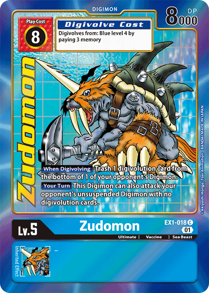 Zudomon [EX1-018] (Arte alternativo) [Colección clásica] 