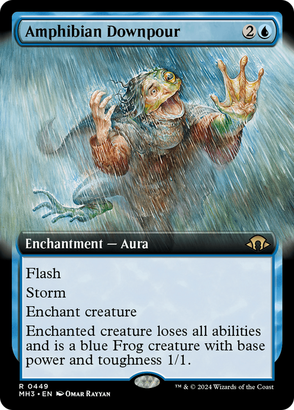 Lluvia de anfibios (ilustración ampliada) [Modern Horizons 3] 