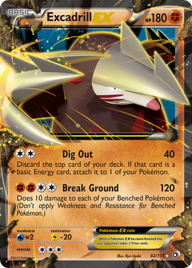 Excadrill EX (82/113) [Blanco y negro: tesoros legendarios] 