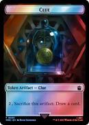 Fish // Clue (0055) Double-Sided Token (Surge Foil) [Doctor Who Tokens]-2