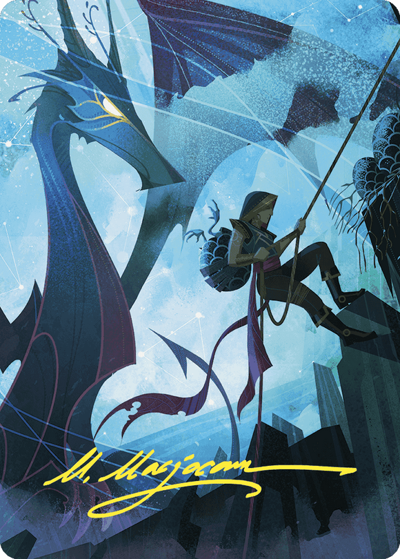 Tarjeta de arte con planos de eclosión (firma estampada en dorado) [Serie de arte Wilds of Eldraine] 
