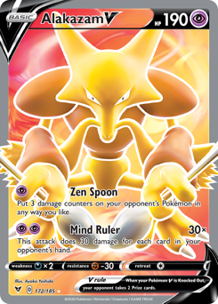 Alakazam V (172/185) [Espada y escudo: voltaje vívido] 