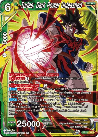 Turles, poder oscuro desatado (BT15-150) [Saiyan Showdown] 
