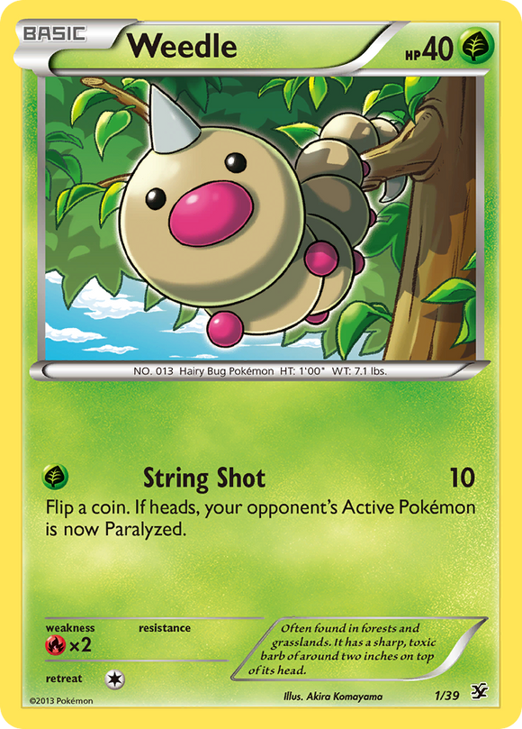 Weedle (1/39) [XY: Set de inicio de Kalos] 