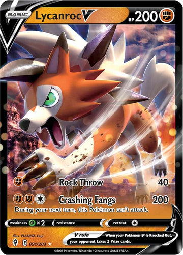 Lycanroc V (091/203) [Espada y escudo: cielos en evolución] 