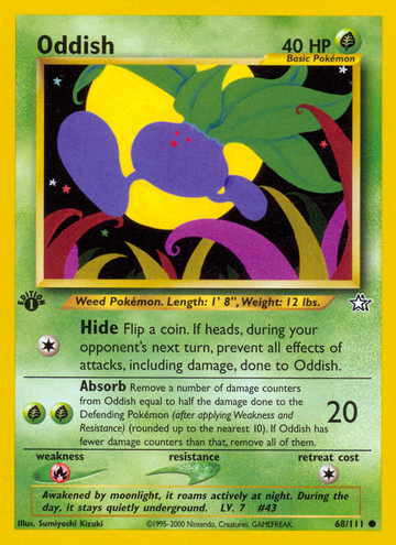 Oddish (68/111) [Neo Genesis 1.ª edición] 
