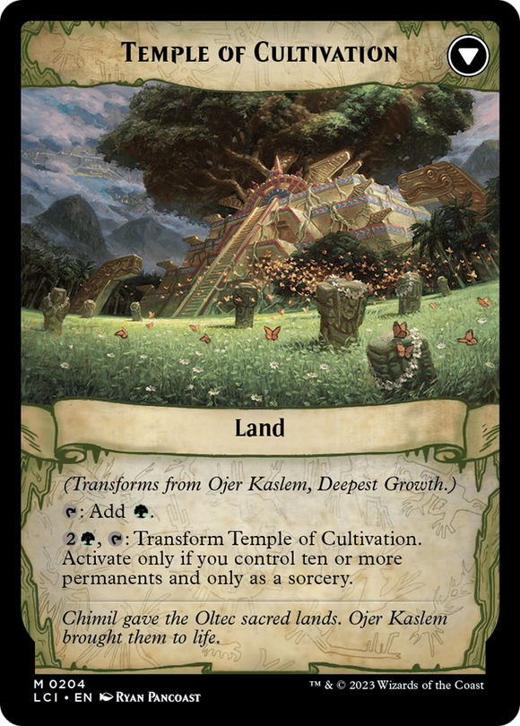 Ojer Kaslem, Crecimiento más profundo // Templo del cultivo [Cartas de presentación de Las Cavernas Perdidas de Ixalan] 