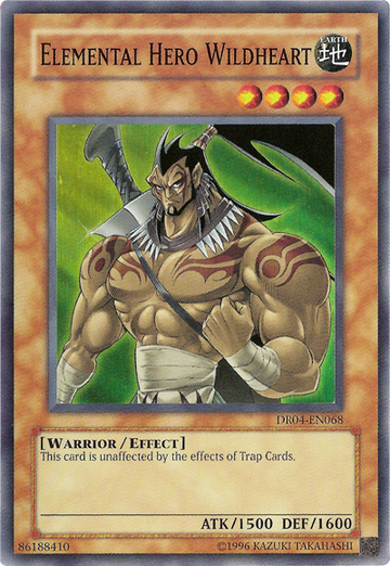 Héroe elemental Corazón salvaje [DR04-EN068] Súper raro 