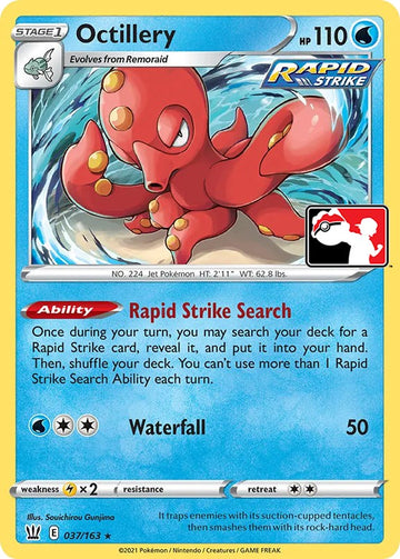 Octillery (037/163) [Serie de paquetes de premios uno] 