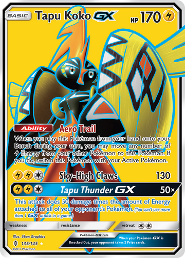 Tapu Koko GX (135/145) [Sol y Luna: Guardianes en ascenso] 